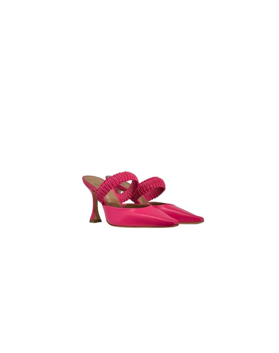 Scarpe Tacco 12 | Alba Decollete In Pelle Fucsia