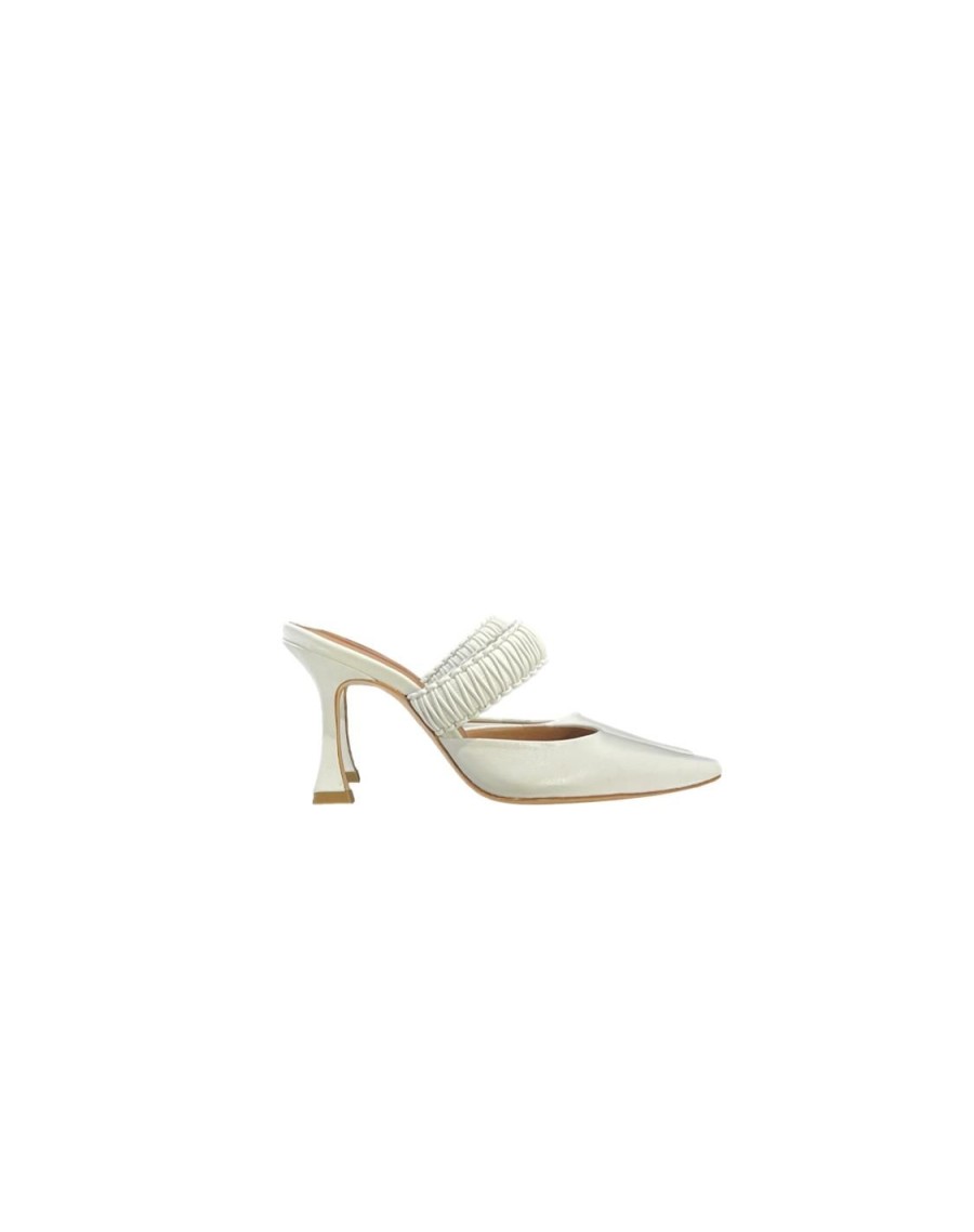 Scarpe Tacco 12 | Alba Decollete In Pelle Bianco