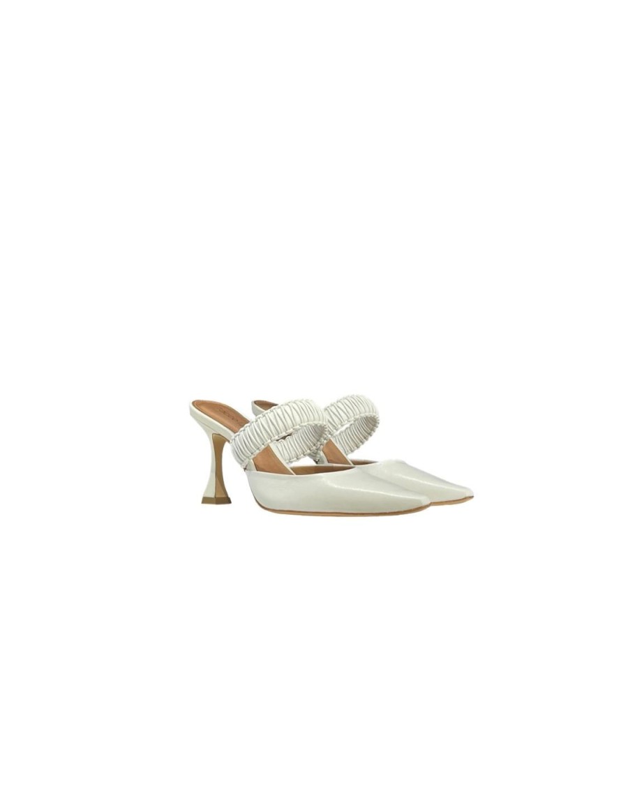 Scarpe Tacco 12 | Alba Decollete In Pelle Bianco