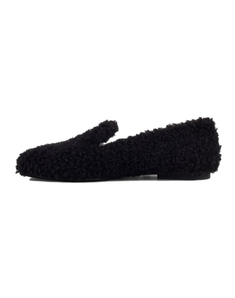 Scarpe Tacco 12 | Teddy Mocassino In Ecofur Nero