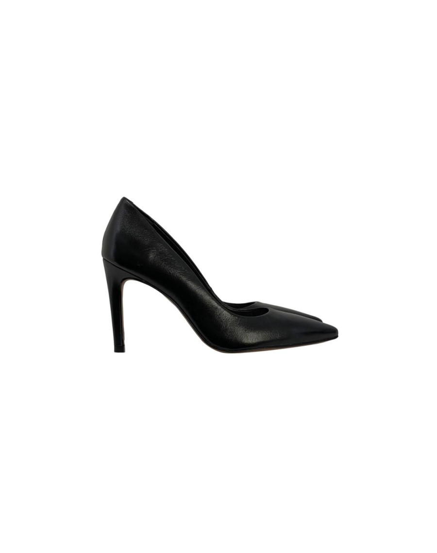 Scarpe Tacco 12 | Doris Decollete In Pelle Nero