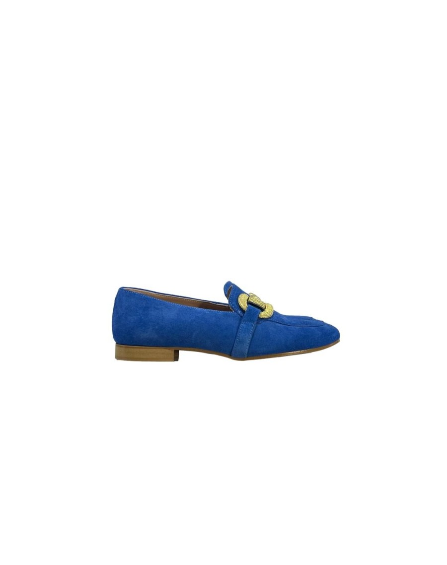 Scarpe Tacco 12 | Spring Mocassino In Camoscio Bluette