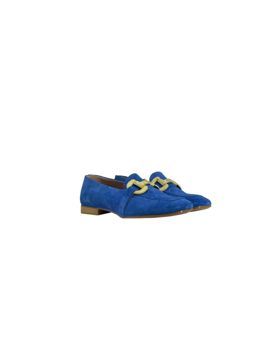 Scarpe Tacco 12 | Spring Mocassino In Camoscio Bluette