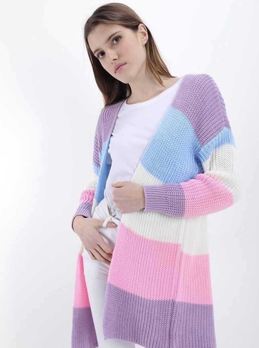 Abbigliament Tacco 12 | Cardigan Righe Multicolor