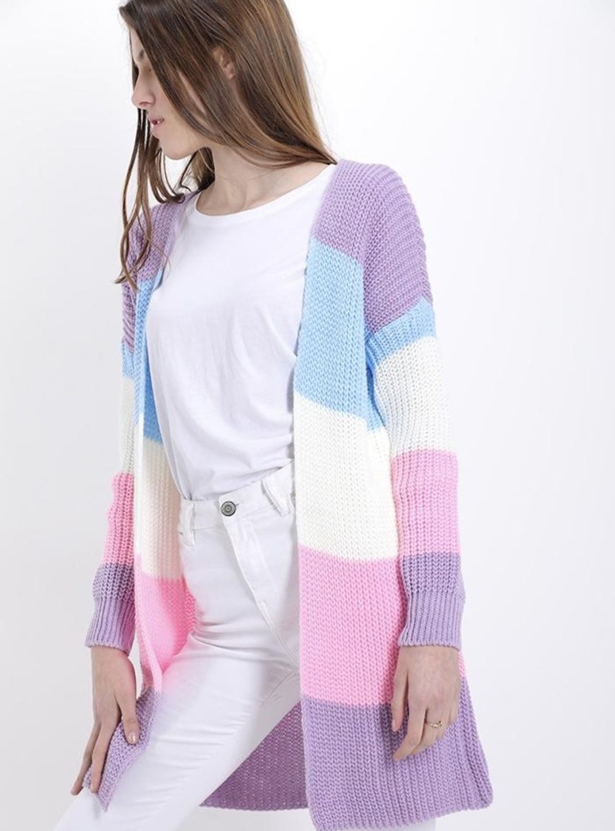 Abbigliament Tacco 12 | Cardigan Righe Multicolor