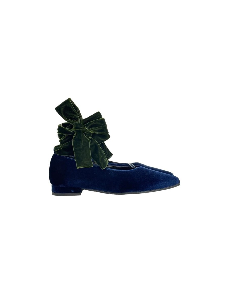 Scarpe Tacco 12 | Dorothy Ballerina In Velluto Blu