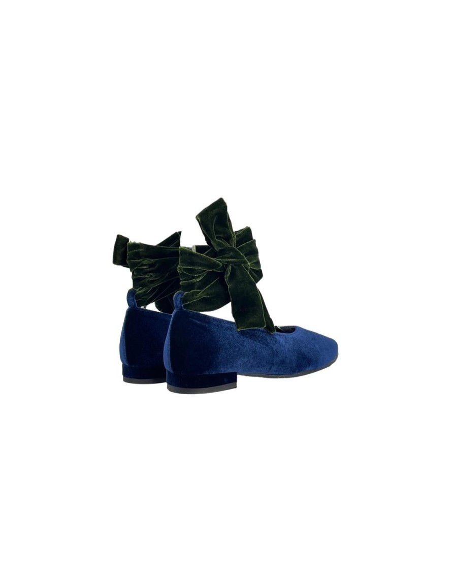 Scarpe Tacco 12 | Dorothy Ballerina In Velluto Blu