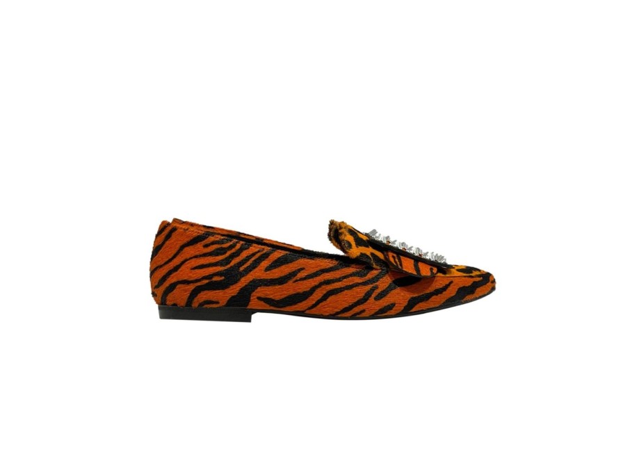 Scarpe Tacco 12 | Zendaya Mocassino In Cavallino Animalier