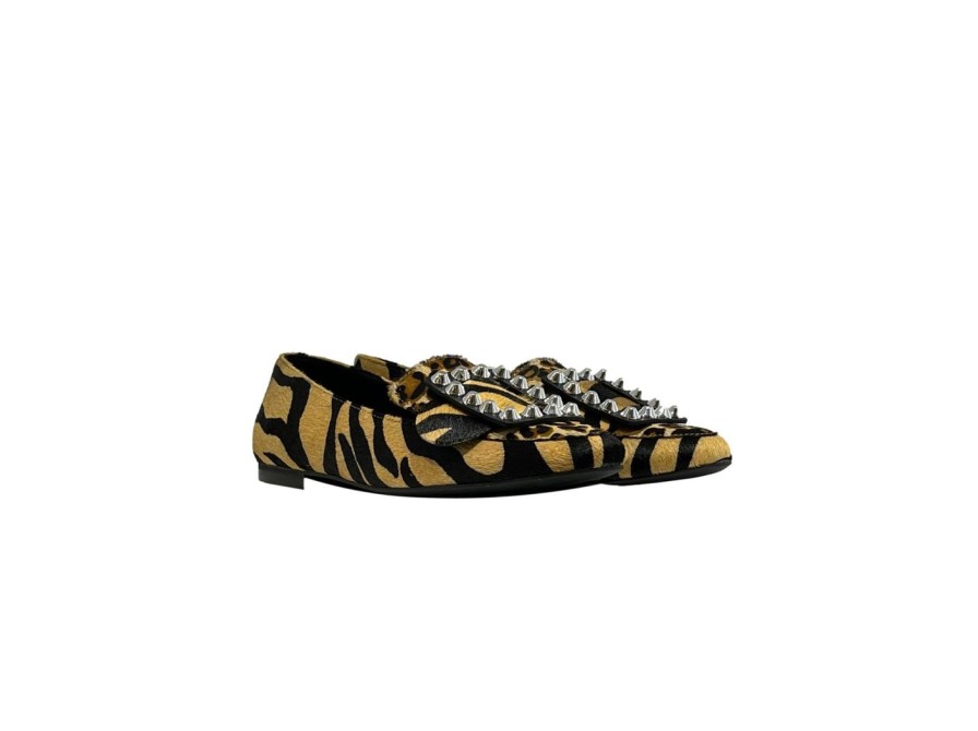 Scarpe Tacco 12 | Zendaya Mocassino In Cavallino Animalier