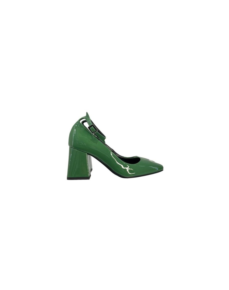 Scarpe Tacco 12 | Maureen Decollete In Vernice Verde