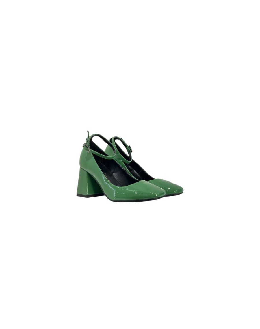 Scarpe Tacco 12 | Maureen Decollete In Vernice Verde