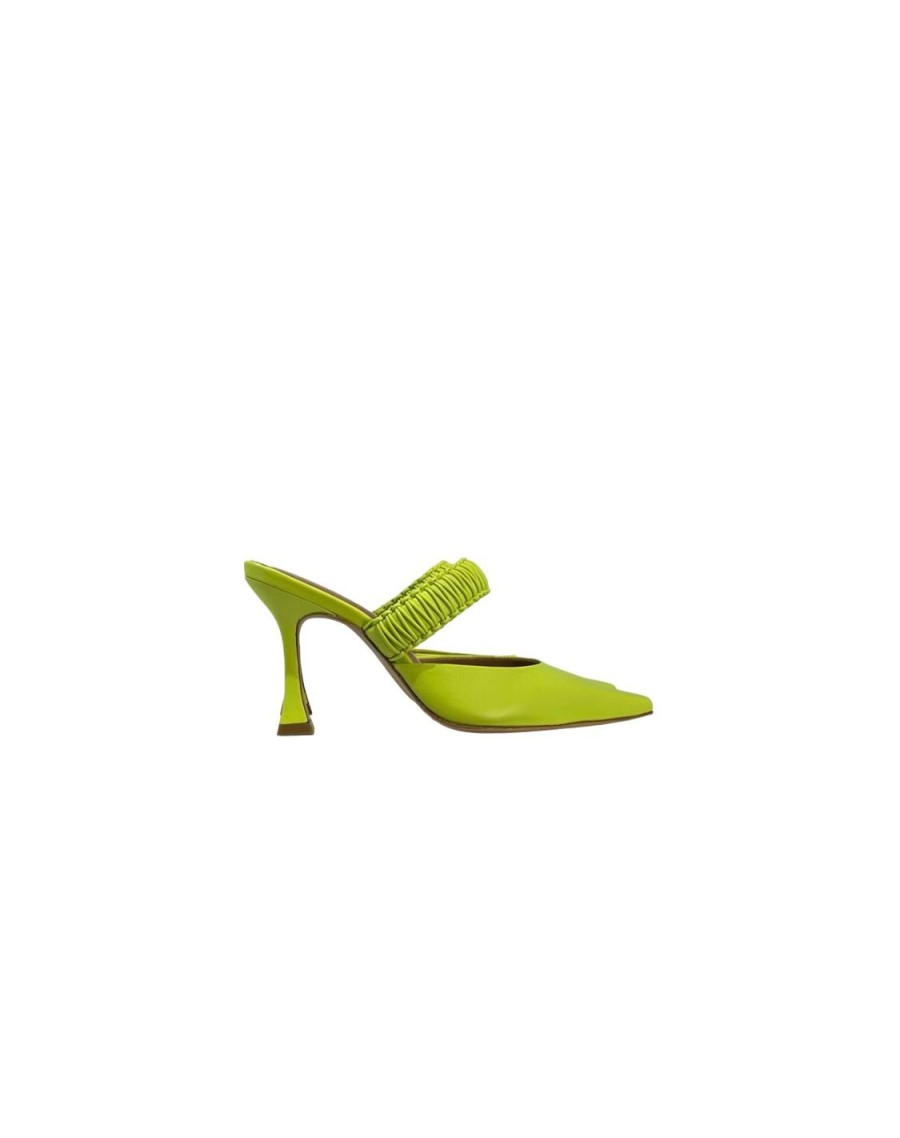 Scarpe Tacco 12 | Alba Decollete In Pelle Lime