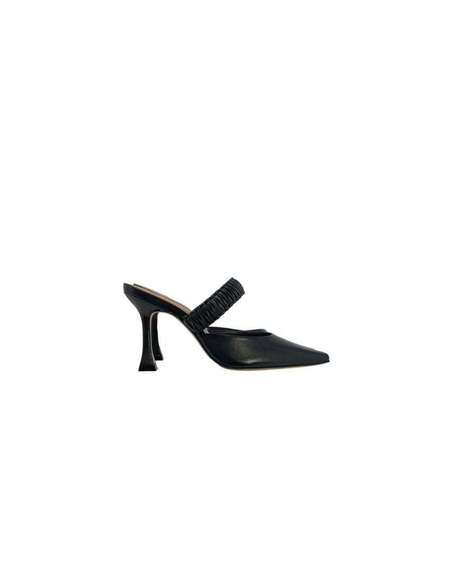 Scarpe Tacco 12 | Alba Decollete In Pelle Nero