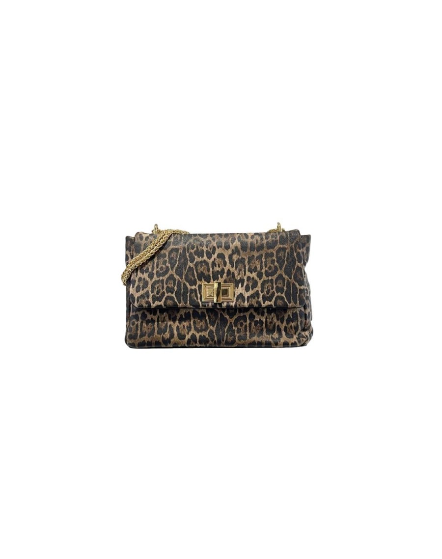 Accessori Tacco 12 | Dakota Big Borsa In Ecopelle Animalier Dark