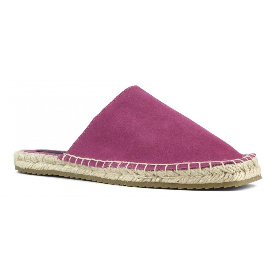 Scarpe Tacco 12 | Pinkie Espadrillas In Camoscio Fucsia