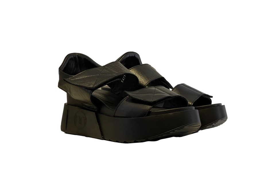 Scarpe Tacco 12 | Sandalo Platform In Pelle Nero