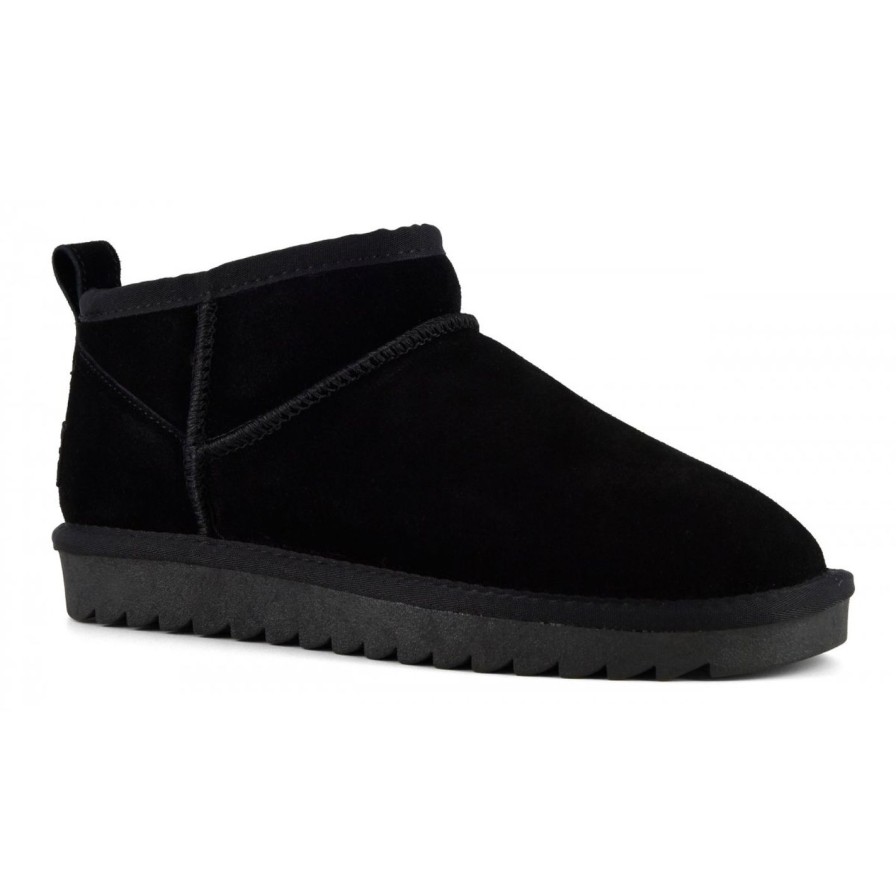 Scarpe Tacco 12 | Winter Stivaletto Imbottito In Camoscio Nero