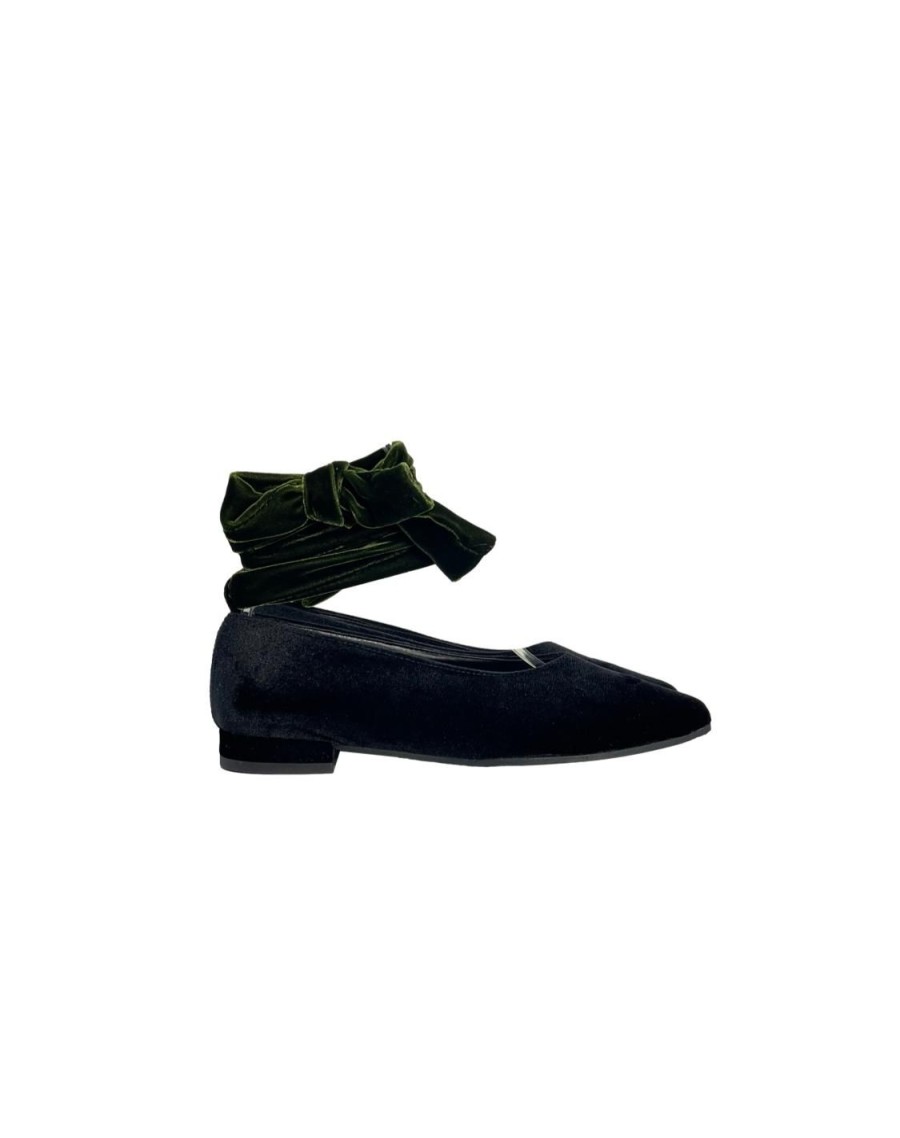 Scarpe Tacco 12 | Dorothy Ballerina In Velluto Nero