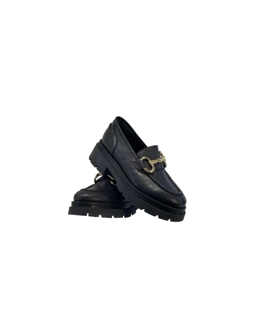 Scarpe Tacco 12 | Joe Mocassino In Pelle Nero