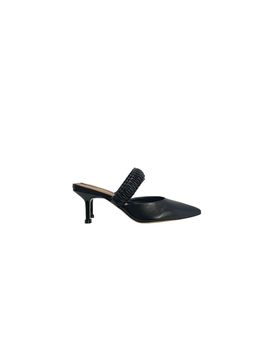 Scarpe Tacco 12 | Helena Decollete In Pelle Nero