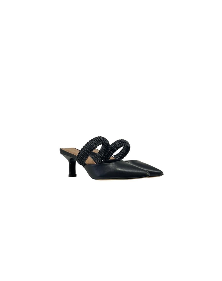 Scarpe Tacco 12 | Helena Decollete In Pelle Nero