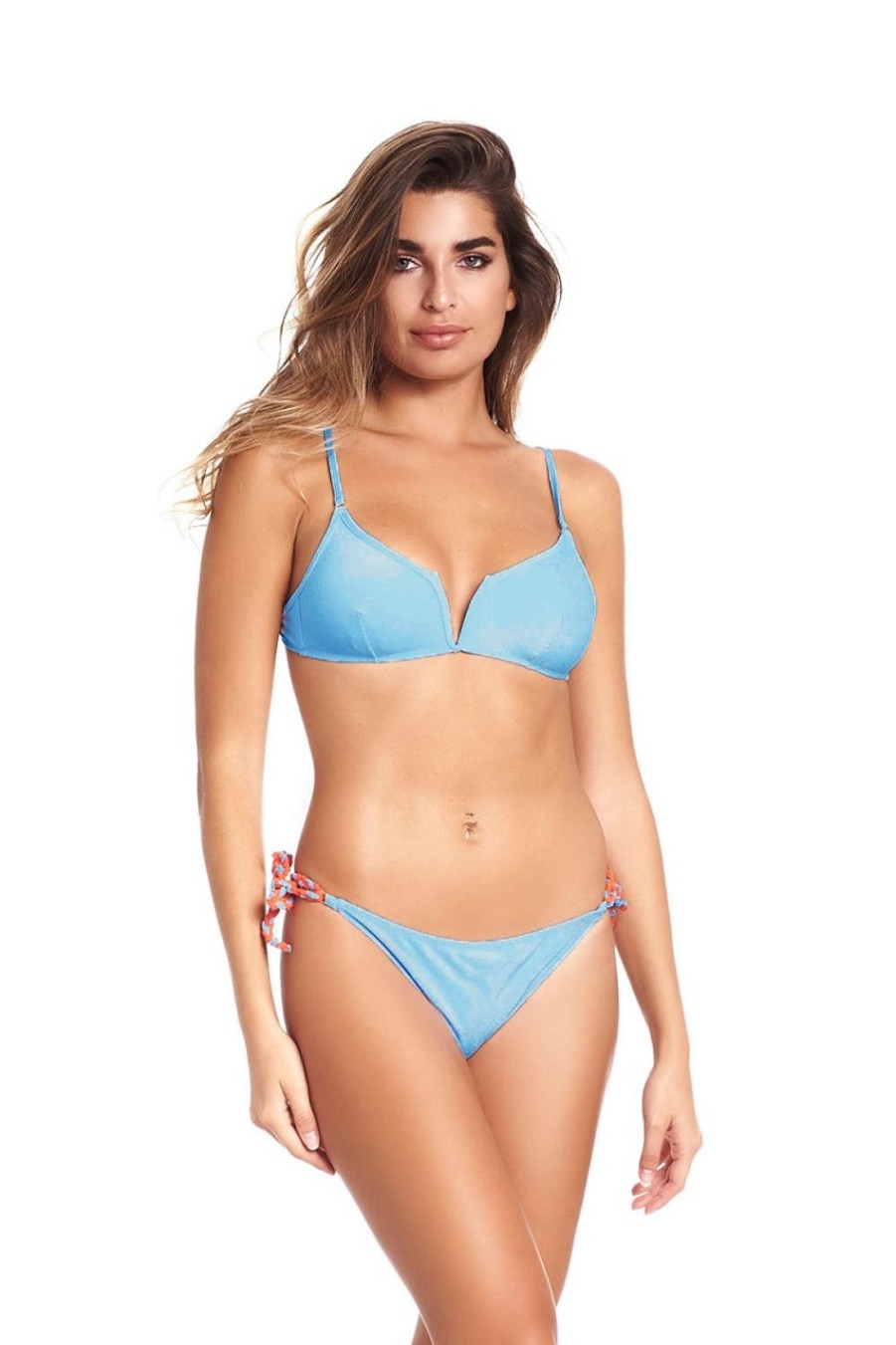 Abbigliament Tacco 12 | Cotazur Bikini Bralette Miami Celeste