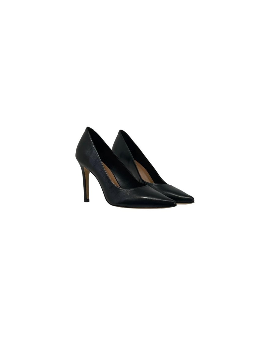 Scarpe Tacco 12 | Yasmine Decollete In Pelle Nero