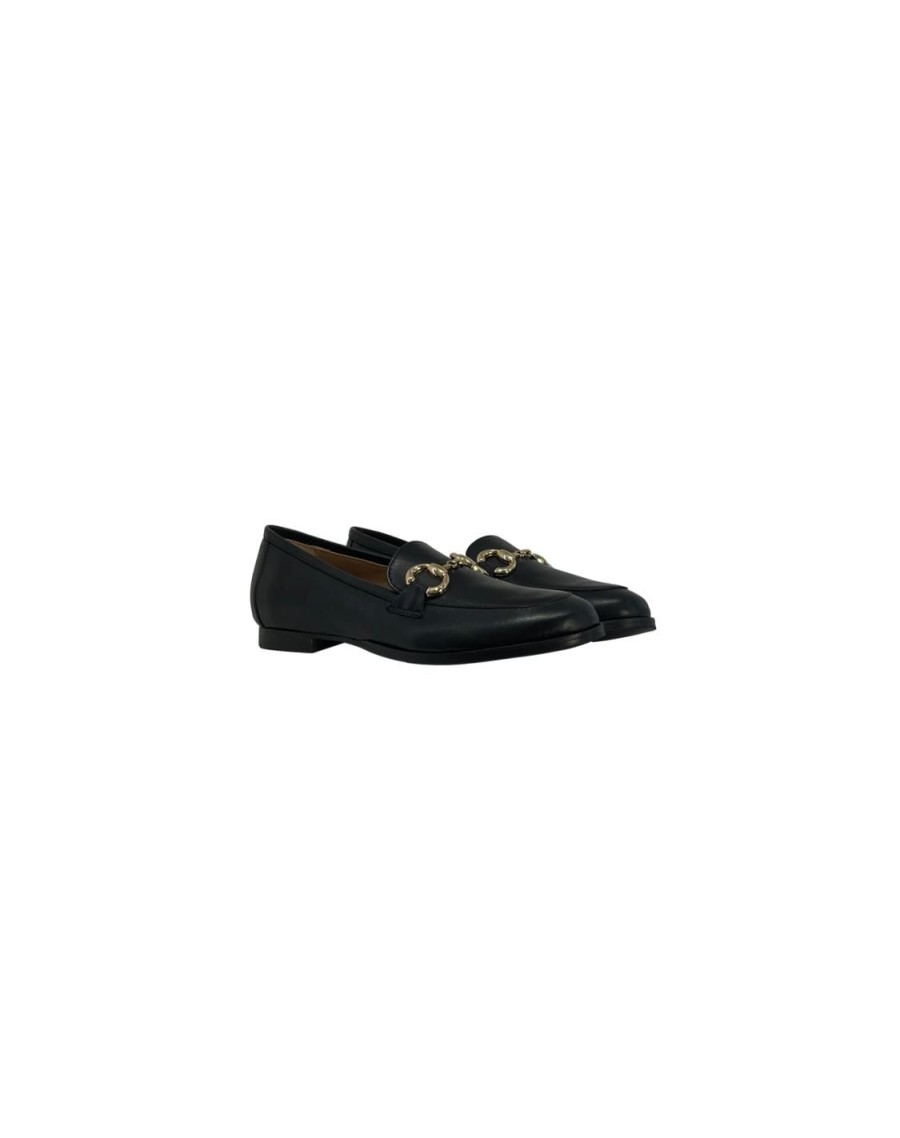 Scarpe Tacco 12 | Morgan Mocassino In Pelle Nero