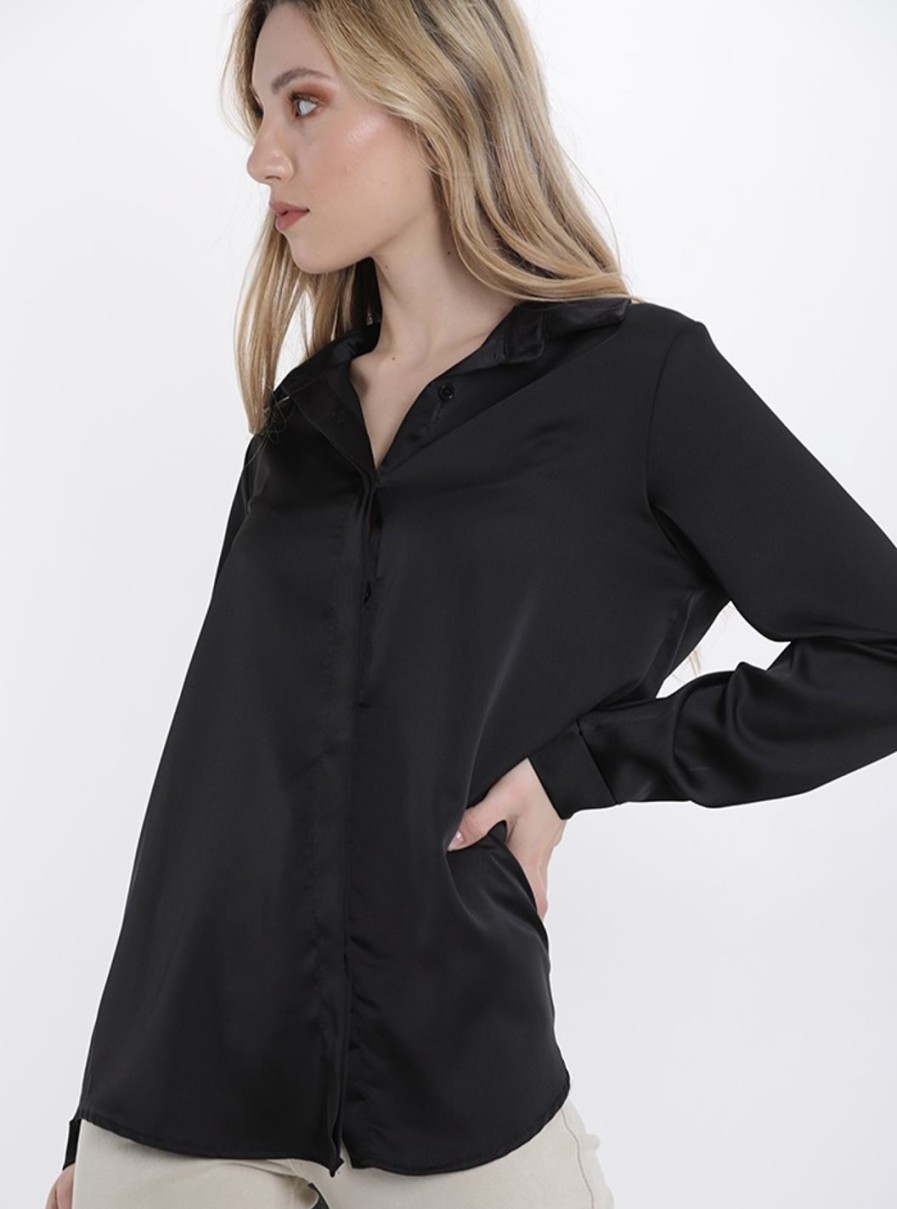 Abbigliament Tacco 12 | Camicia Basic In Raso