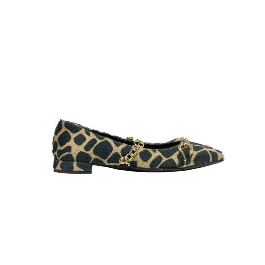 Scarpe Tacco 12 | Penelope Ballerina Stampa Giraffa