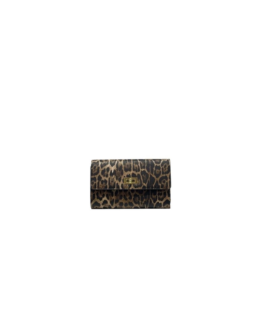 Accessori Tacco 12 | Dakota Small Borsa In Ecopelle Animalier Dark