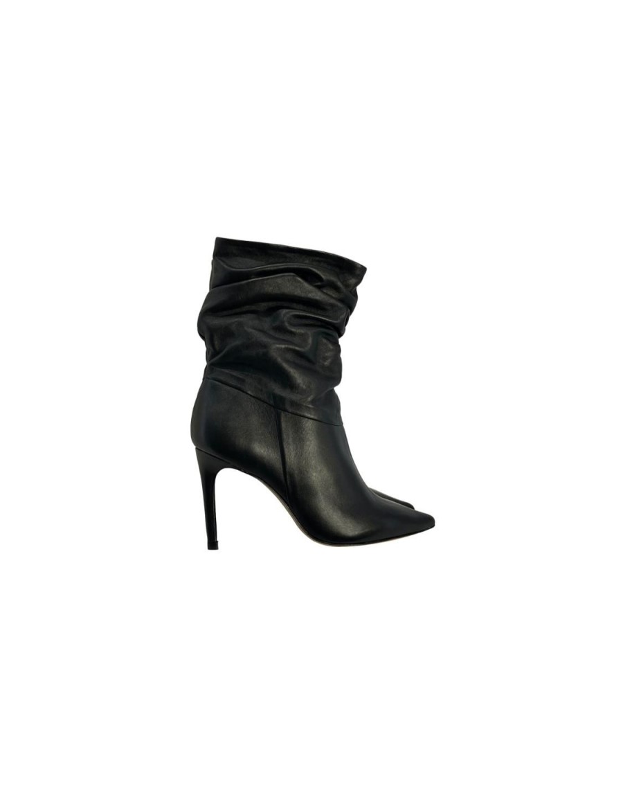 Scarpe Tacco 12 | Jolie Stivale In Pelle Nero