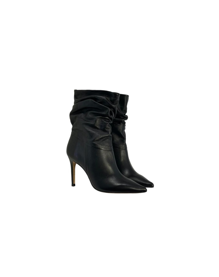 Scarpe Tacco 12 | Jolie Stivale In Pelle Nero