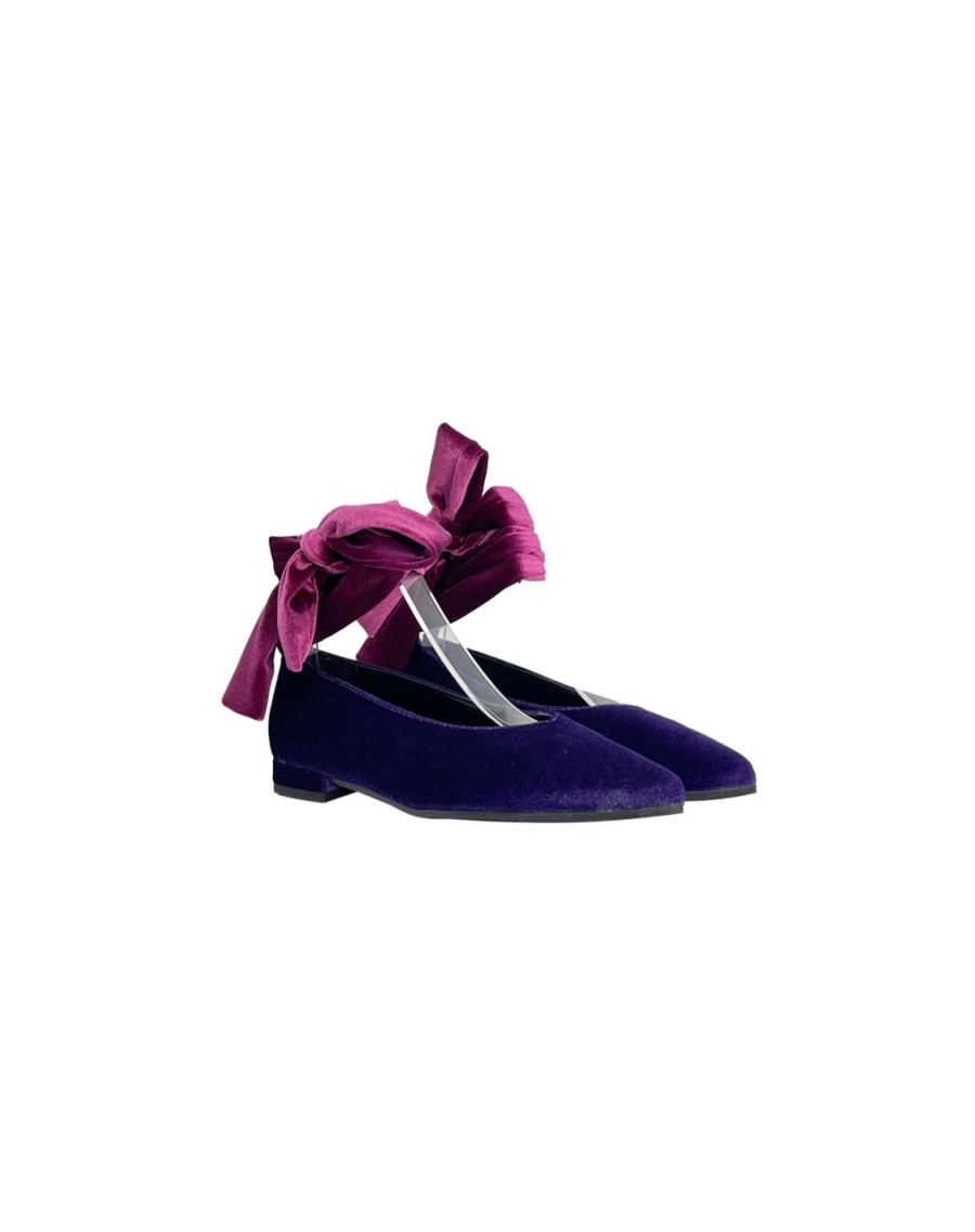 Scarpe Tacco 12 | Dorothy Ballerina In Velluto Viola