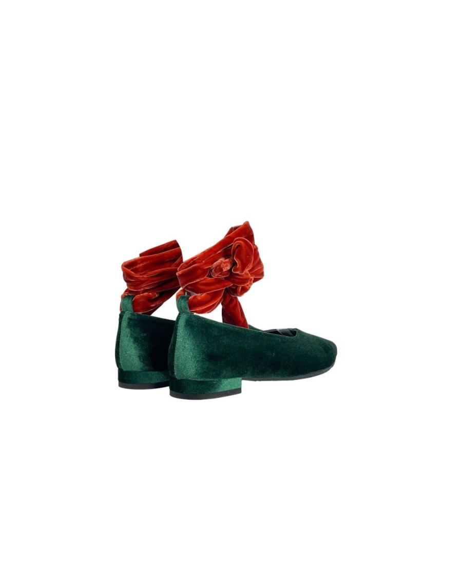 Scarpe Tacco 12 | Dorothy Ballerina In Velluto Verde