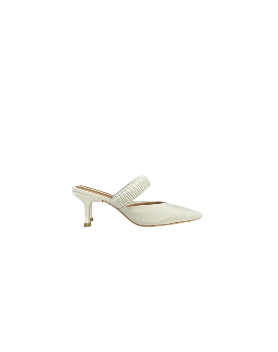 Scarpe Tacco 12 | Helena Decollete In Pelle Bianco