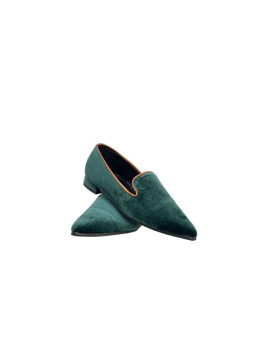 Scarpe Tacco 12 | Bonnie Slipper In Velluto Verde