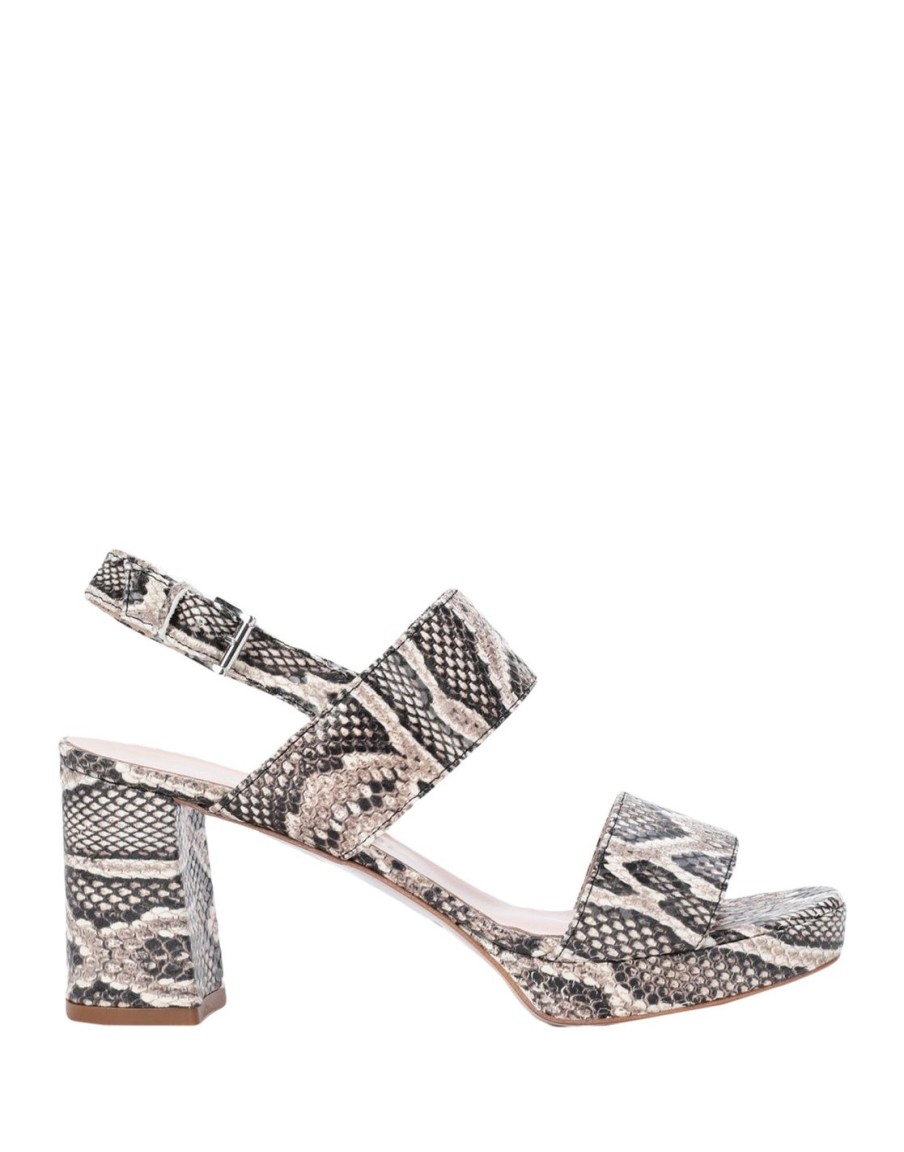 Scarpe Tacco 12 | Sandalo Pelle Stampata Snakeprint/Pitone Stampato